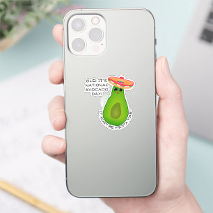 Adesivo Avocado Girl With Sombrero