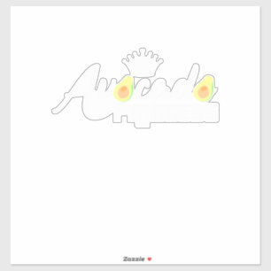 Adesivo Avocado Princess