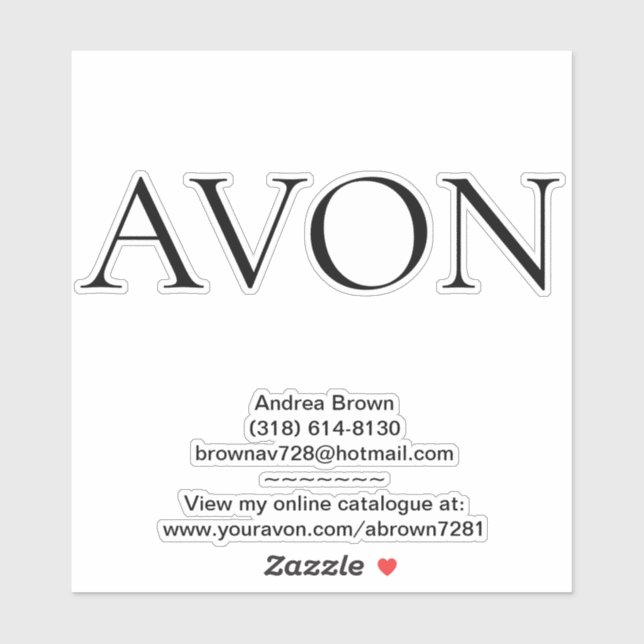 Adesivo Avon Sticker (Folha)