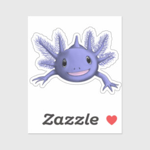Adesivo Axolotl azul