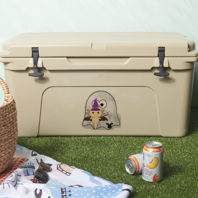 Adesivo Axolotl, Dia das Bruxas (Refrigerador)