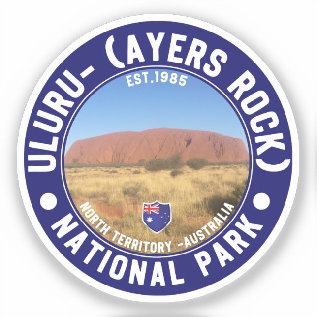 Adesivo Ayers Rock National Park – Australian Outback Land (Frente)