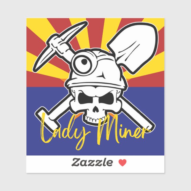 Adesivo AZ Lady Miner Sticker (Folha)