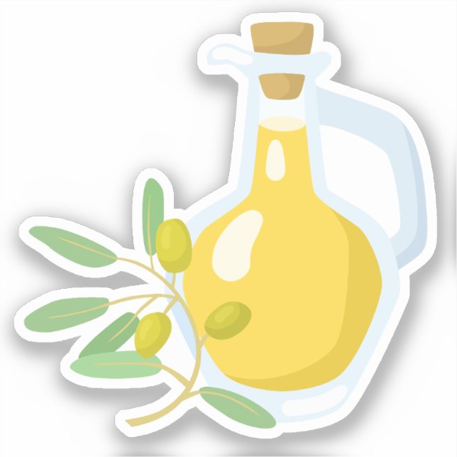 Adesivo Azeite estético e oliveira (Frente)