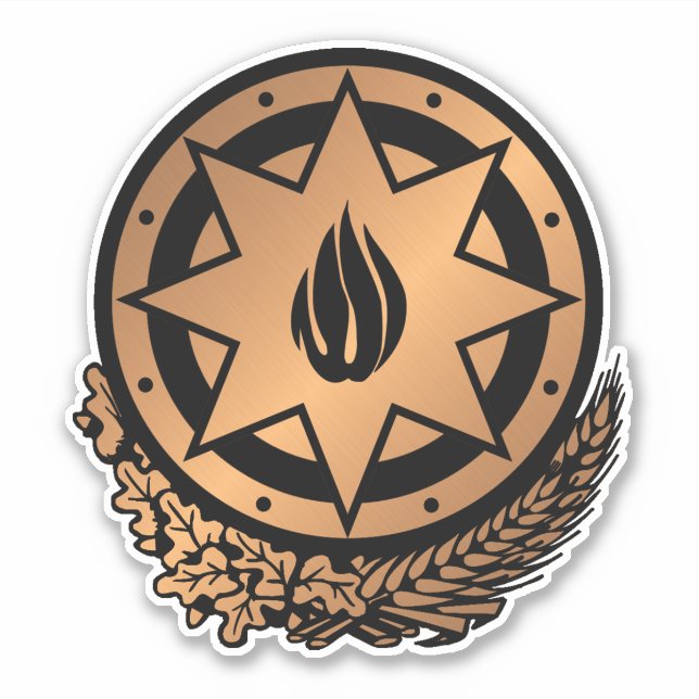 Adesivo Azerbaijão (Frente)