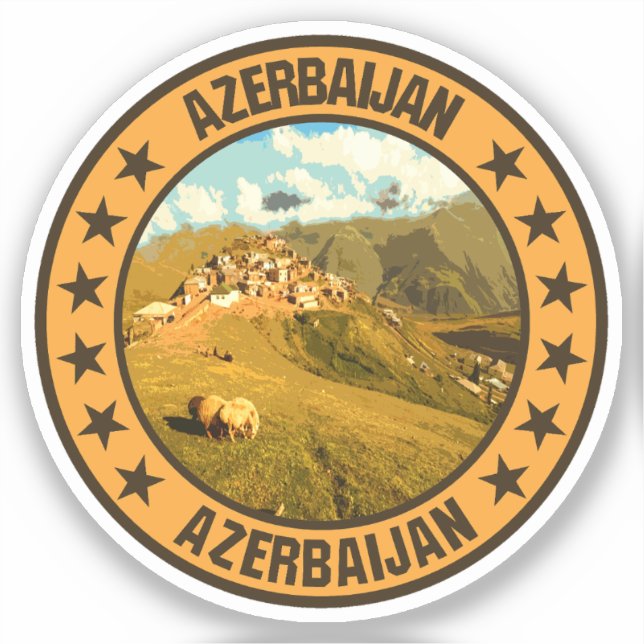 Adesivo Azerbaijão (Frente)