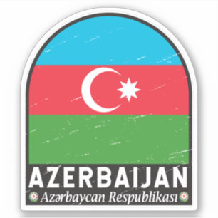 Adesivo Azerbaijão: Emblema em desolação