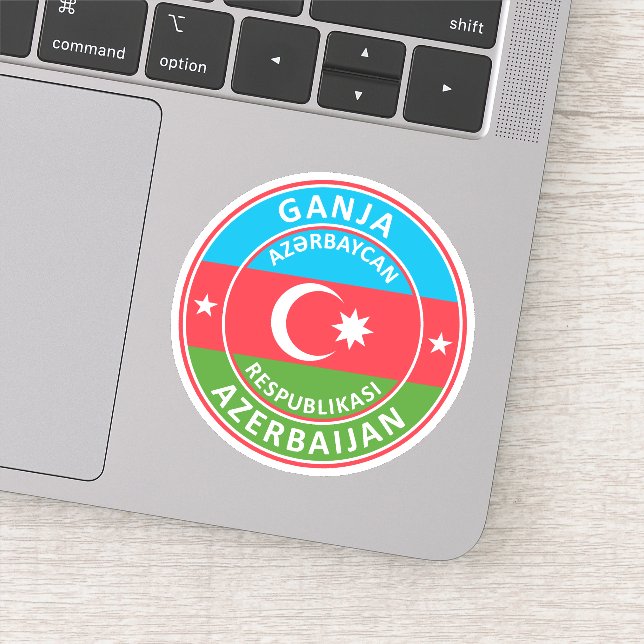 Adesivo Azerbaijão, Ganja (Detalhe)