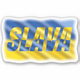 Adesivo Azul e Amarelo Ucrânia inspiram sem guerra de paz