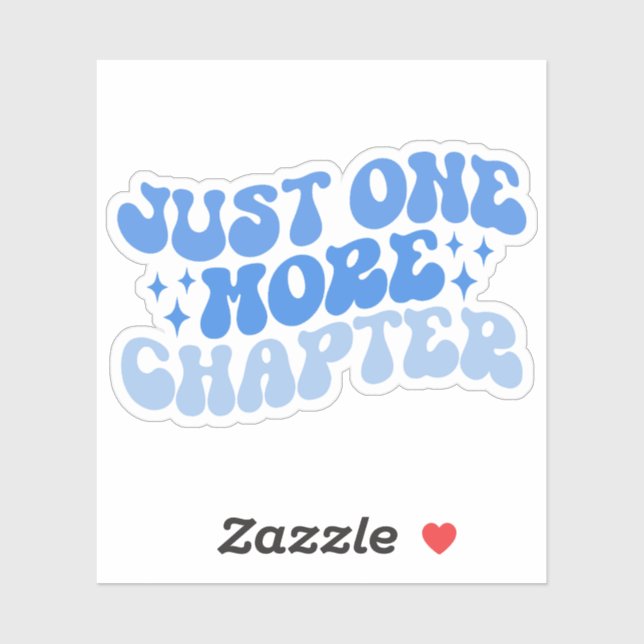 Adesivo Azul multicolorido só mais um Capítulo Vinil (Folha)