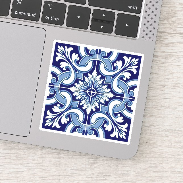 Adesivo Azulejo azul português (Detalhe)