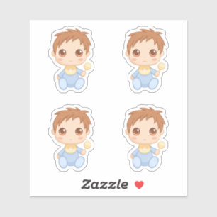 Adesivo Baby Boy Blue Jumptraje Conjunto de 4