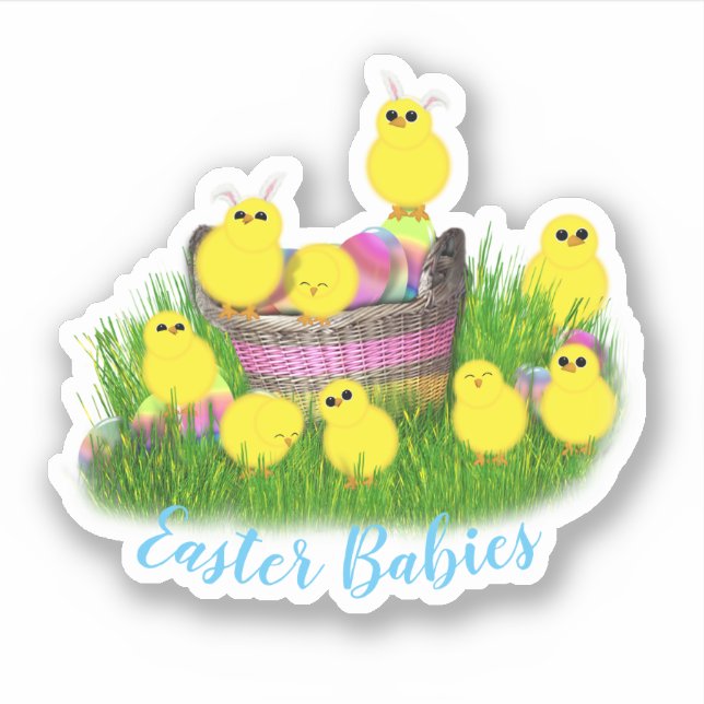 Adesivo Baby Chicks Easter (Frente)