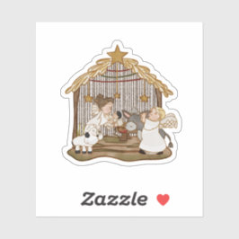 Adesivo Baby Jesus Natividade Sticker