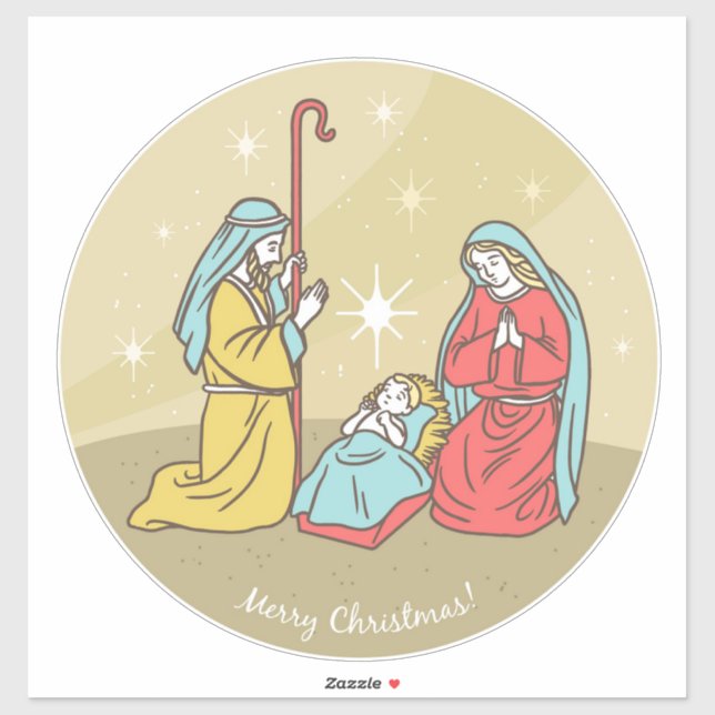 Adesivo Baby Jesus Sticker (Folha)