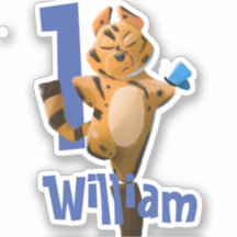 Baby Tiger Xadrez Primeiro Aniversário personaliza