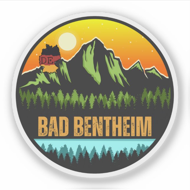 Adesivo Bad Bentheim, Alemanha (Frente)