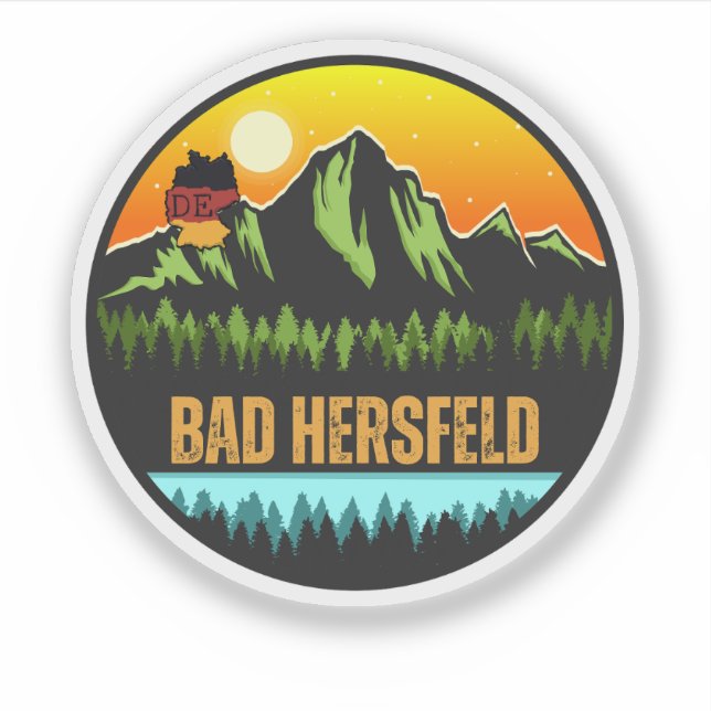 Adesivo Bad Hersfeld, Alemanha (Frente)