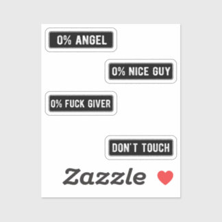 Adesivo Badass Funny Helmet Stikers Pack II