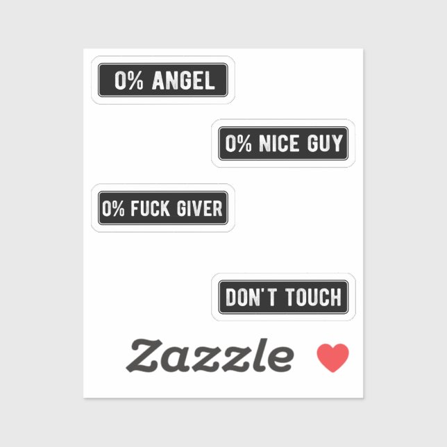 Adesivo Badass Funny Helmet Stikers Pack II (Folha)