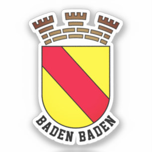 Adesivo Baden Baden casaco de armas - ALEMANHA