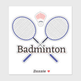 Adesivo Badminton Design Vinil