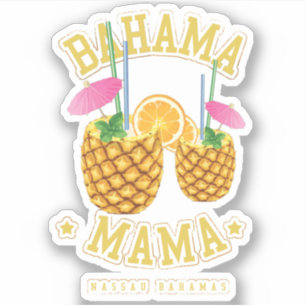 Adesivo Bahama Mama Vacation Nassau Bahamas Sticker Cruise