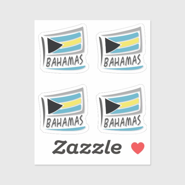 Adesivo Bahamas Pride X Flag (Folha)