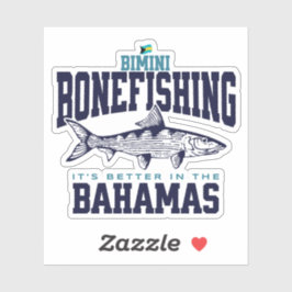 Adesivo Bahamas Souvenir Gift: Bimini Bahamas Bonefishing