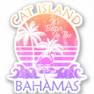 Adesivo Bahamas Sticker Cat Island Vacing Beach Cruise