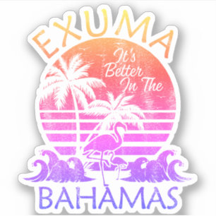 Adesivo Bahamas Sticker Exuma Vacage Beach Cruise