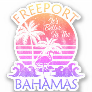 Adesivo Bahamas Sticker Freeport Vacante Beach Cruise