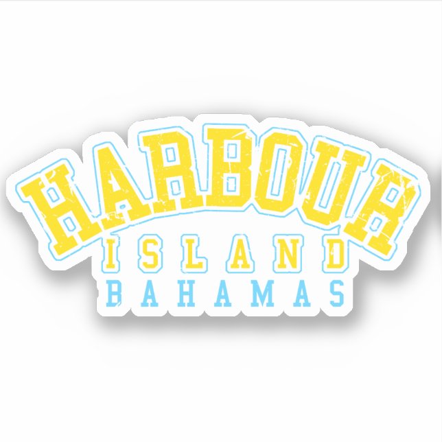 Adesivo Bahamas Sticker Harbour Island Vacasing Cruise (Frente)
