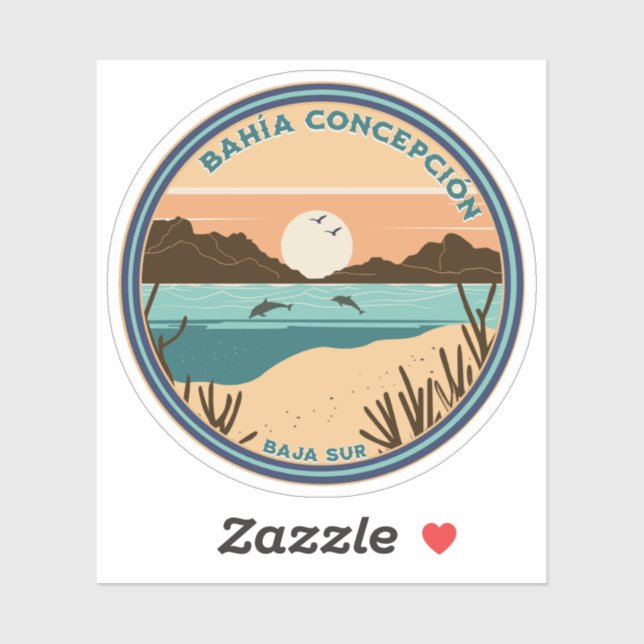 Adesivo Bahía Concepción Baja California Sur Mexico RV (Folha)