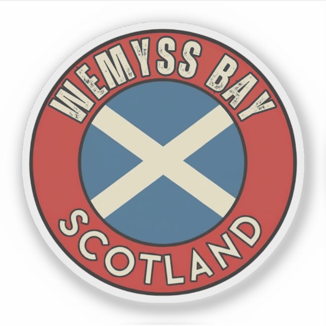 Adesivo Baía de Wemyss, Escócia (Frente)