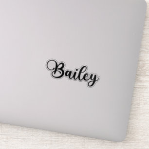 Adesivo Bailey Name - Caligrafia manuscrita