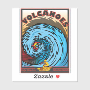 ADESIVO BAJA SURFANDO MÉXICO DOS VULCÕES