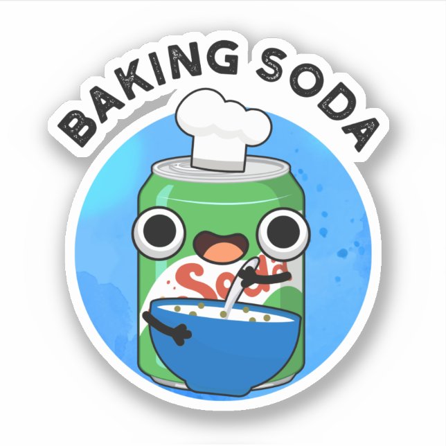 Adesivo Baking Soda Engraçado Soda Pop Pun (Frente)