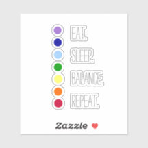 Balança de sono Simples Vinheta de Vinilo Chakra