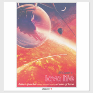 Adesivo Balão de ar quente extremo na paisagem vulcânica