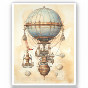Adesivo Balão de Ar Quente Steampunk (3)