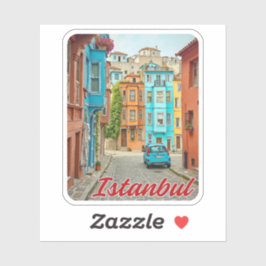 Adesivo Balat Istambul Turquia Watercolor