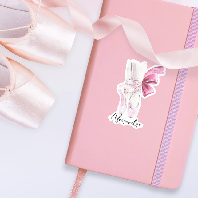 Adesivo Balé Slippers Nome Personalizado ou Conteúdo de Te (Criador carregado)