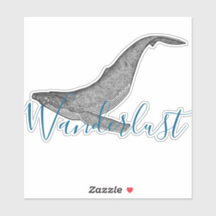 Adesivo Baleia de Humpback do Wanderlust