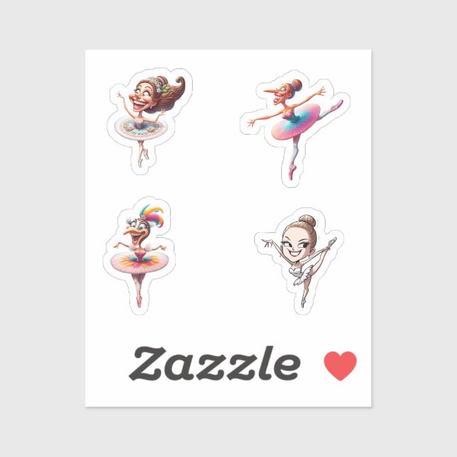 Adesivo ballerinas crazy  (Folha)