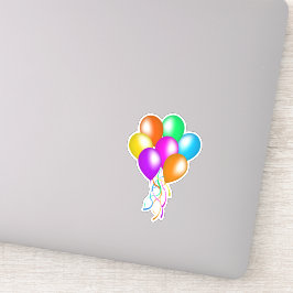 Adesivo Balões Festivos De Cores Múltiplas