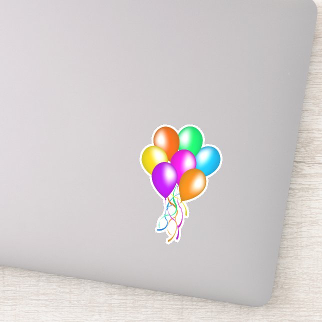 Adesivo Balões Festivos De Cores Múltiplas (Detalhe)