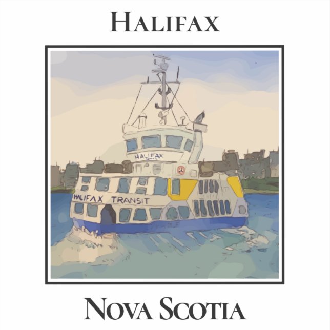 Adesivo Balsa de Balsa de Halifax (Frente)
