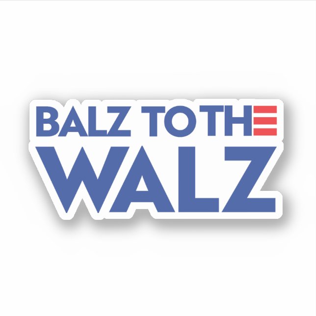 Adesivo Balz para o Walz (Frente)