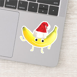 Adesivo Banana de Natal Engraçado